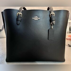 Coach Mollie tote bag black and red